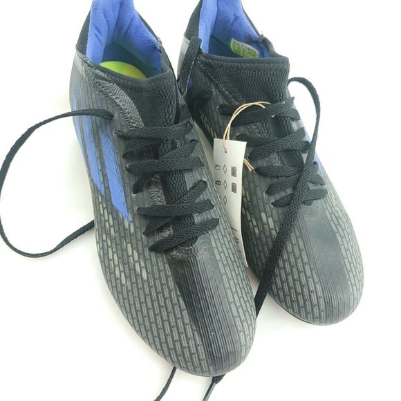 Adidas Mens X Speedflow.3 FG Gray Blue Lace Up Low Top Soccer Cleats Siz… main image 6